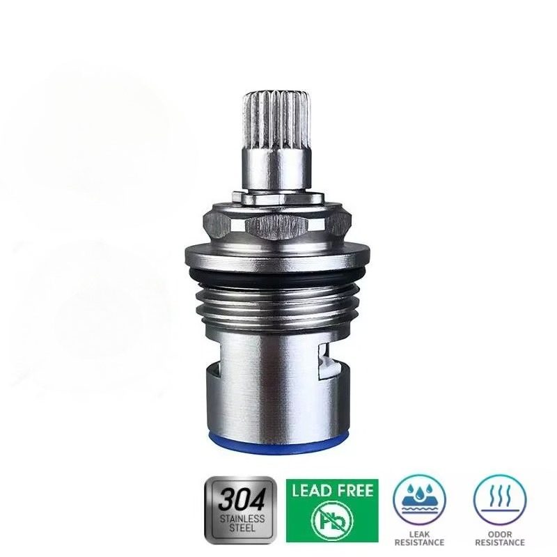304 Stainless Steel Bath Kitchen Faucet Cartridge Replacement Part Ceramic Valve Stem Water Tap Cold Water