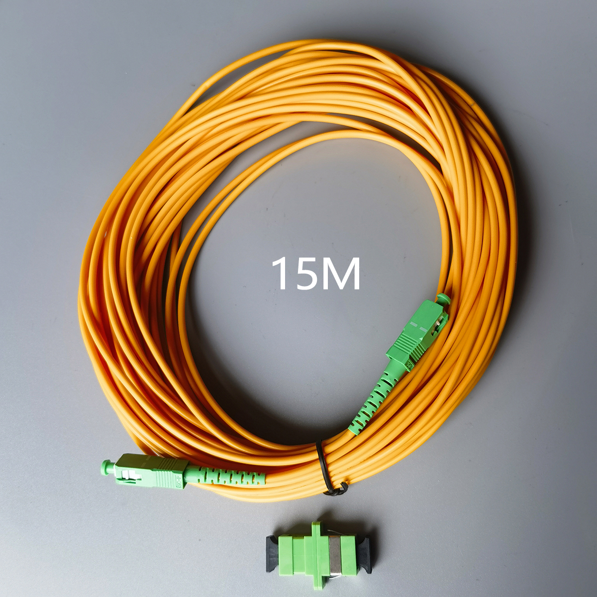 Cable Fibra Opitca 1.5/3/5/15/20/30M SC/APC-SC/APC Indoor FTTH SM optical fiber cables fiber optic connectors: GRAY