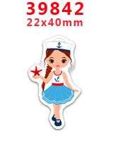 Bricolage artisanat fournitures fée la petite fille impression dos plat résines planaires 30 pièces. PR-39829-39918: PR-39842
