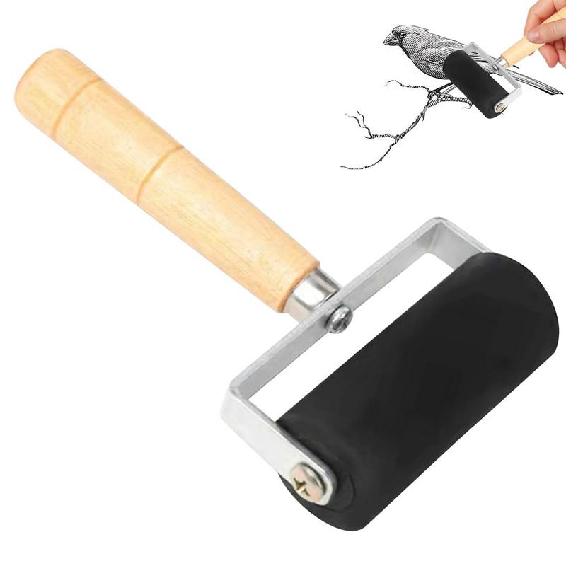 3 Size Rubber Roller Brayer Ink Painting Printmaking Roller Art Stamping Tool Paint Roller Art Craft Tool Paint