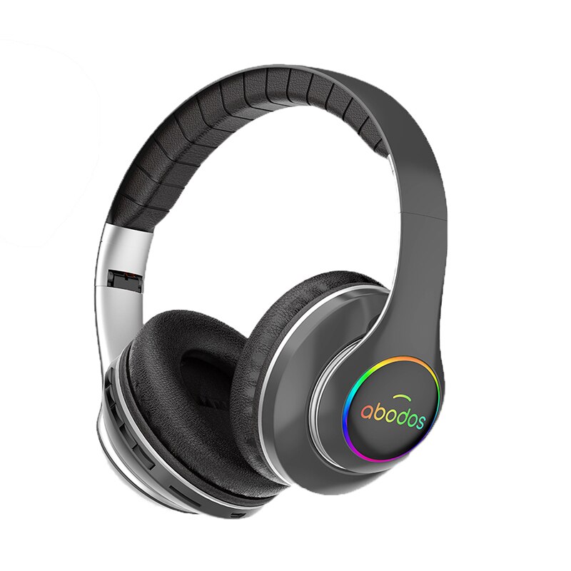 1000mAh battery wireless headset Bluetooth headset foldable Bluetooth headset 3D stereo gaming headset 6 sound equalizer modes: Gray