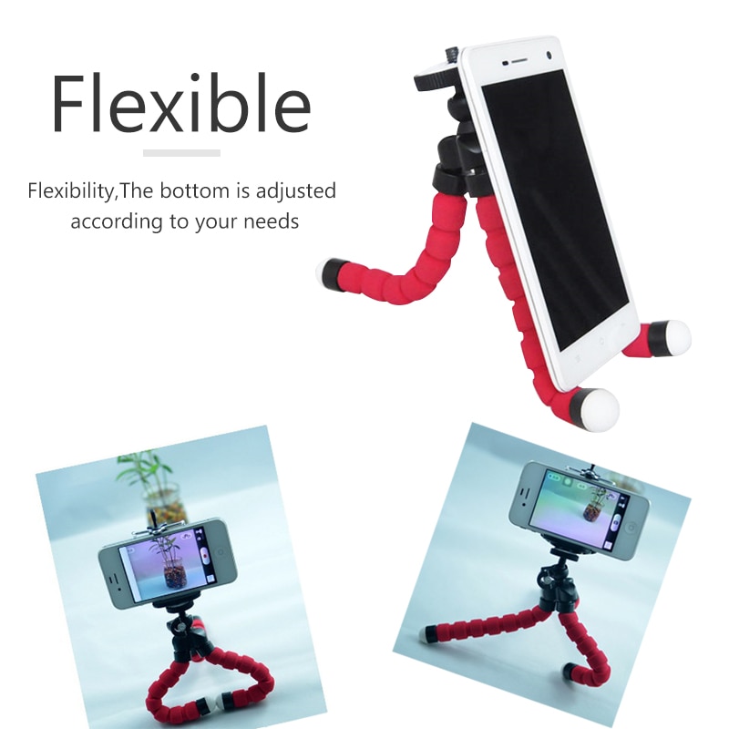 Mini Flexibele Statieven Statief Voor Telefoon Mobiele Camera Houder Smartphone Monopod Pens Stand Octopus Mini Statief Met Telefoon Clip