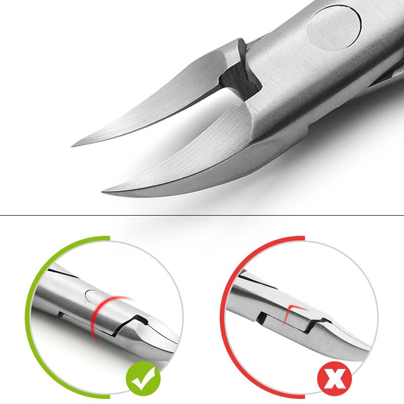 Rose Gold Nail Scissors Fingernail Toenail Cuticle Nipper Pedicure Paronychia Trimmer Dead Skin Remove Clipper Manicure Tool