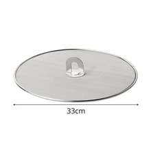 Universal stænkskærm stænkskærm stegepande beskytter mod olie 25/29/33cm rustfrit stål: 33cm