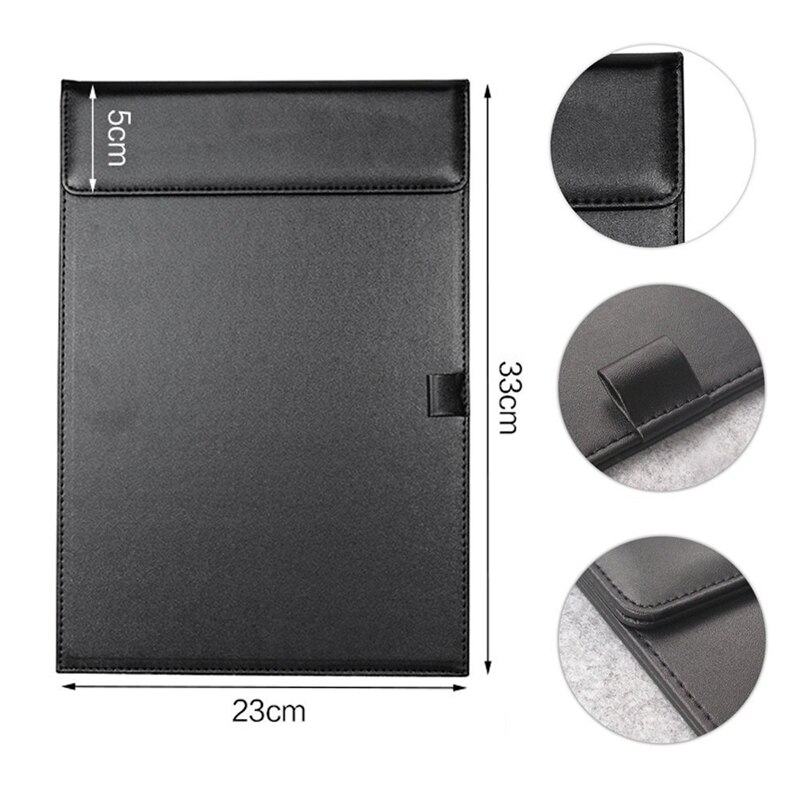 A4 Clipboard ,A4 File Paper Profile Clip Writing Board Pad Tablet Desk Blotter Mat Clipboard with Pen Holder
