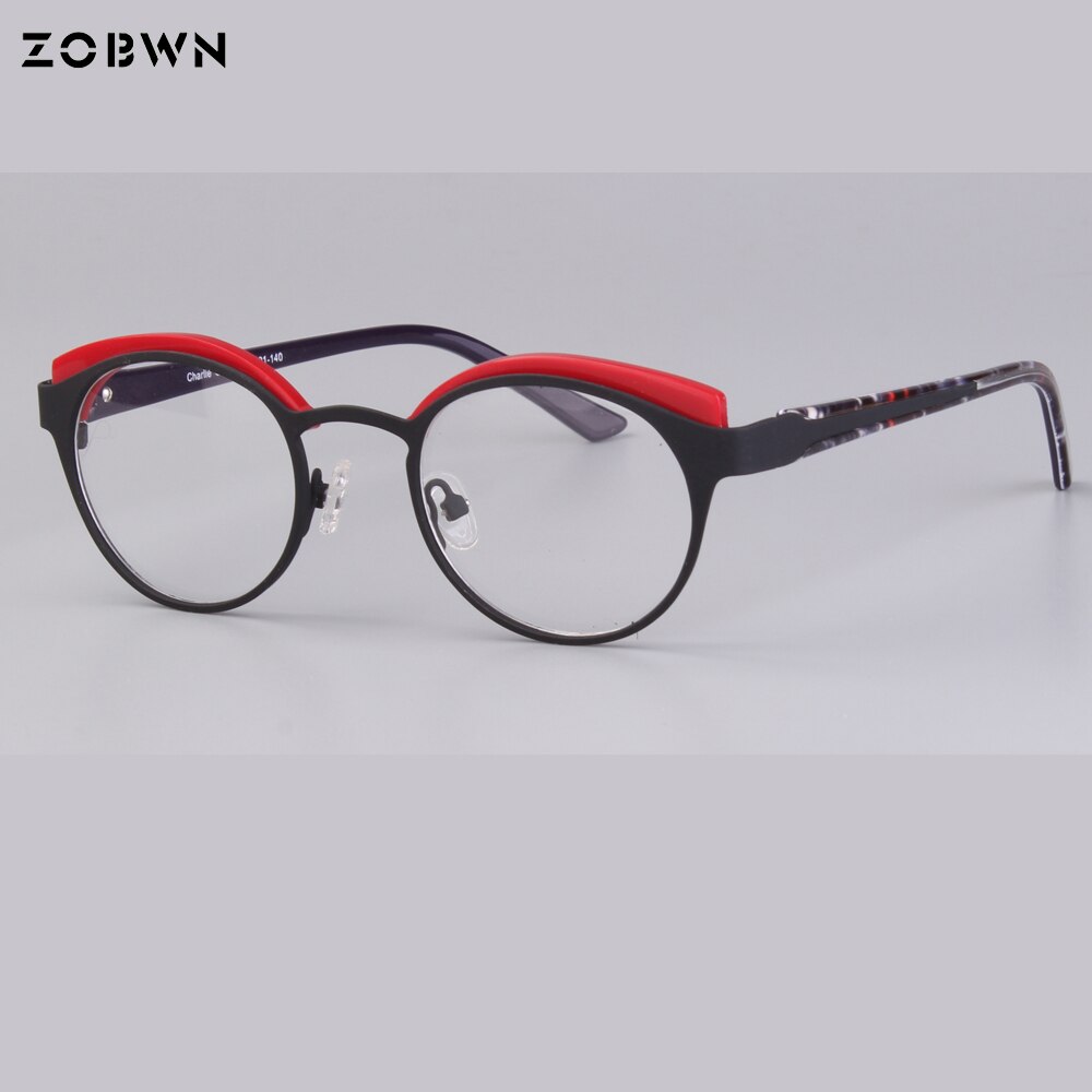 Child Glasses metal Frame Eyeglasses Girl Boy Optical Frames Student Myopia Eyewear 8-13 years kids super light: Charlie-c3