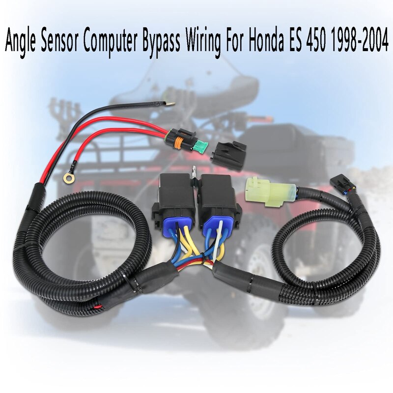 Angle Sensor Computer Bypass Wiring Harness Kit Bypass System for Honda ES 450 1998-2004: Default Title