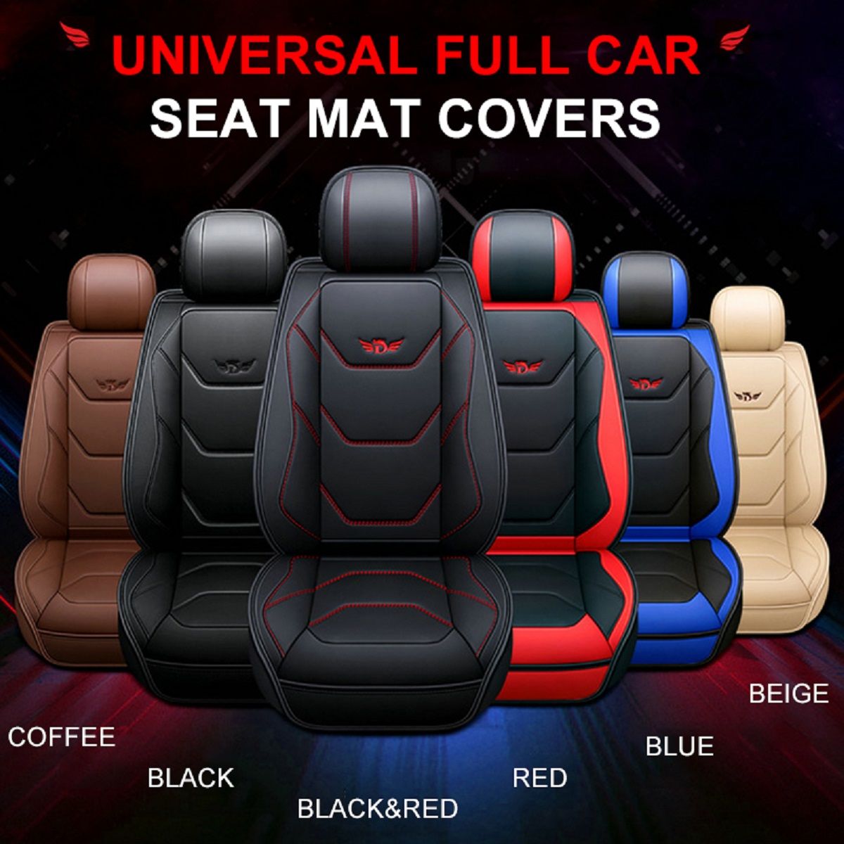 Universele Full Car Seat Cover Protector Front Rugleuning Kussen Pad Mat Voor Auto Voor Auto Styling Interieur Accessoires