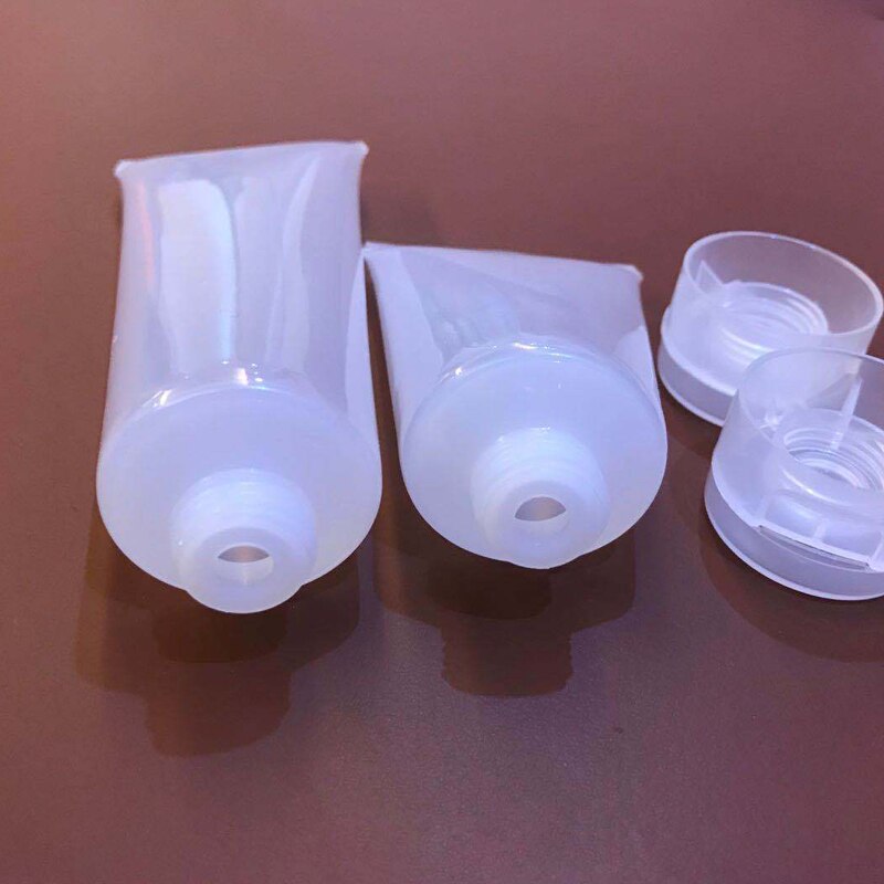 5pcs 15/20/30/50/100 ml Empty Portable Cosmetic Tube Squeeze Facial Cream Container Flip cap Lotion Travel Bottle Pot Gel Box