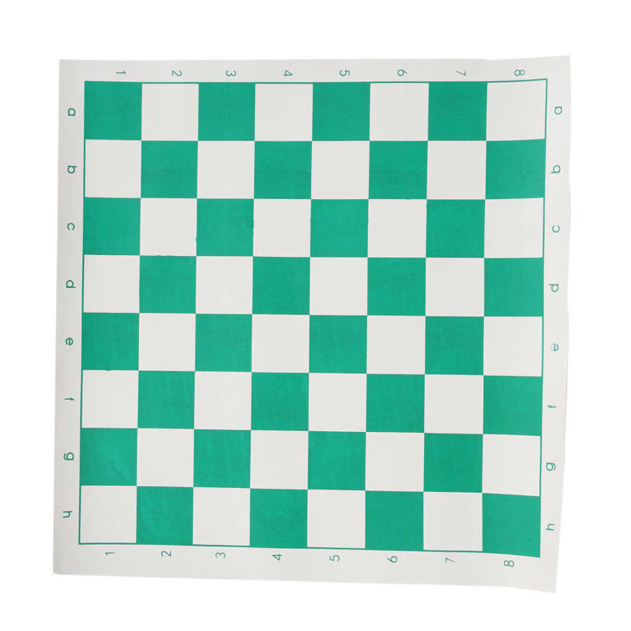 42x42cm PVC Leder Turnier Schach Gremium Für freundlicher Pädagogisches Spiele Unterhaltung Bord Spiele Grün Braun