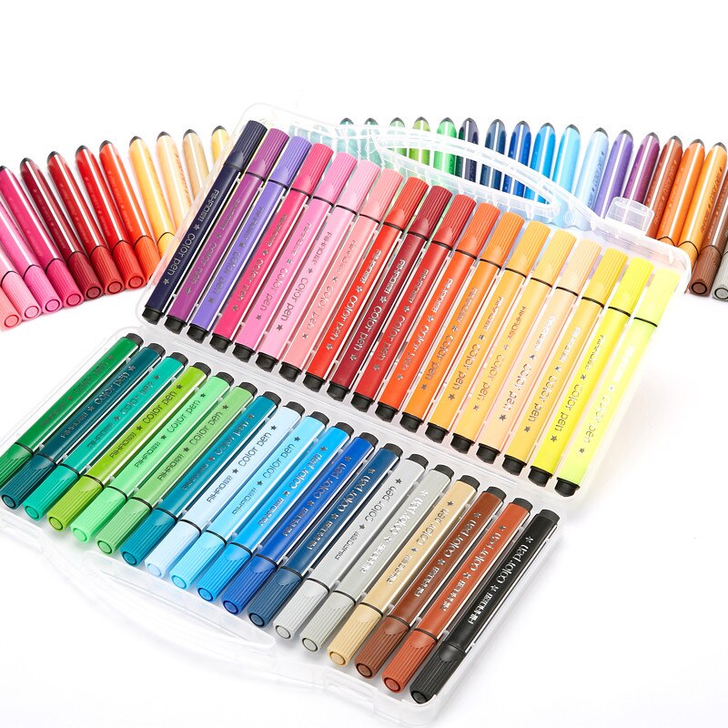 Kleur Mark Pen Art Marker Tekening Set Kleuren Kinderen Aquarel Pen Veilig Niet Giftig Water Wassen Graffiti Gezondheid