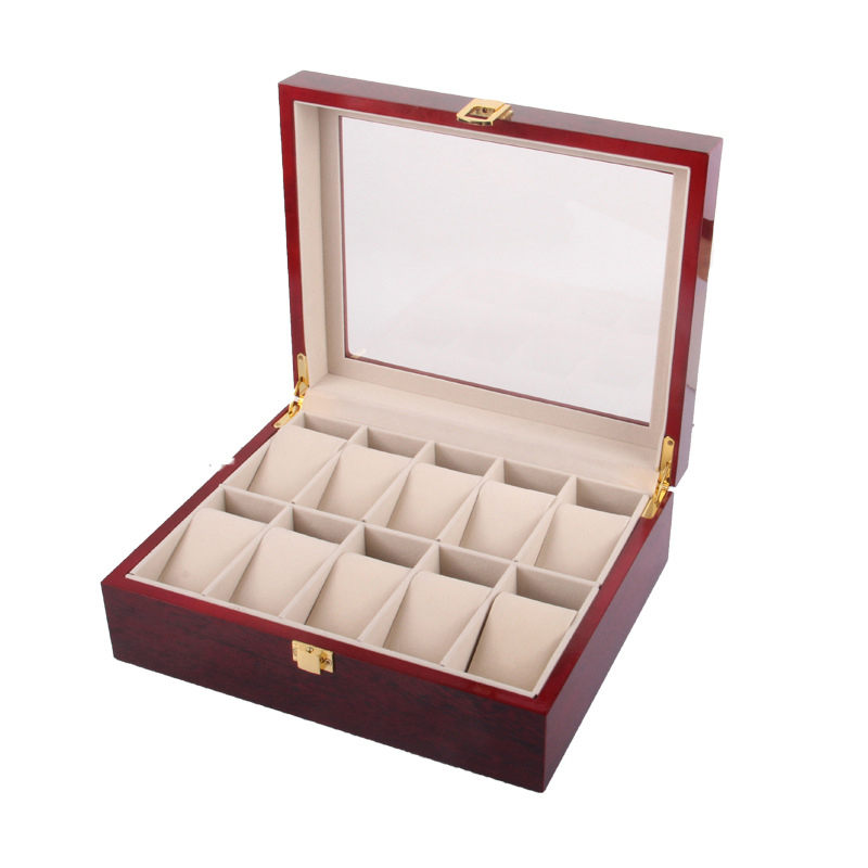 10 ranura de Caja expositor de relojes