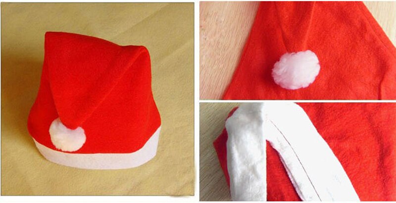 10 Stks/partij Kinderen Volwassen Kerst Hoeden Kerst Party Hoeden