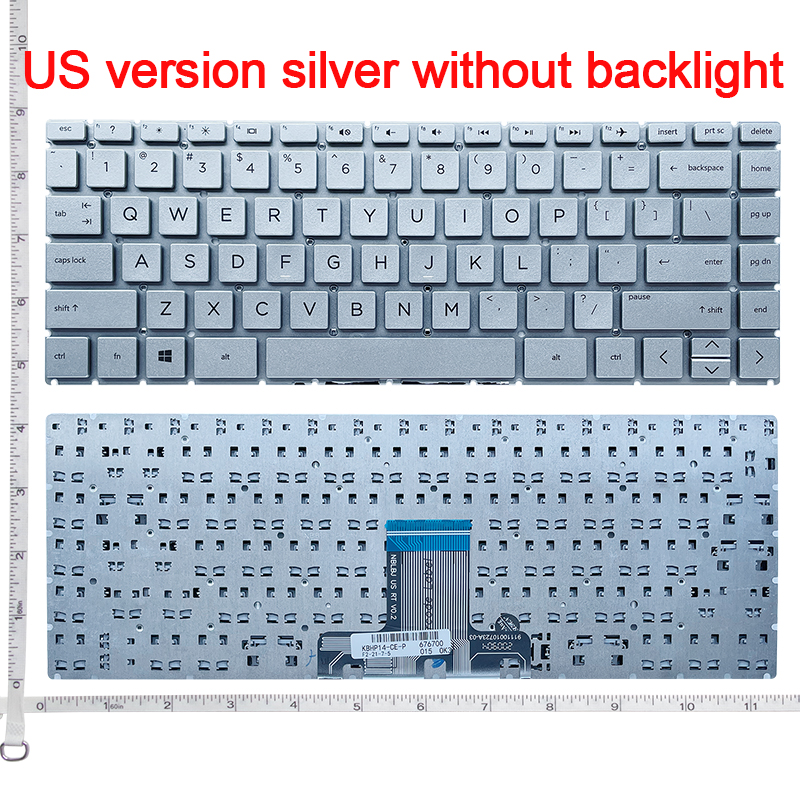 US English Laptop Keyboard For HP 14-DA 14-BD 14-CB 14-CC 14-DQ 14-FQ 14-DK 14-DH 14-CE 14-CK 14-CY 14-CF 14-CM 114-DG: Orange