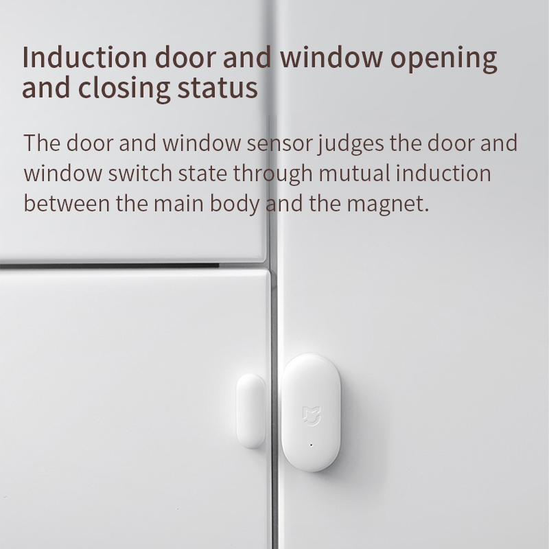 Xiaomi Mijia Smart Door Window Sensor Mi Smart Home Kits Alarm System Temperature Humidity Sensor work with Xiaomi Gateway 2 Hub