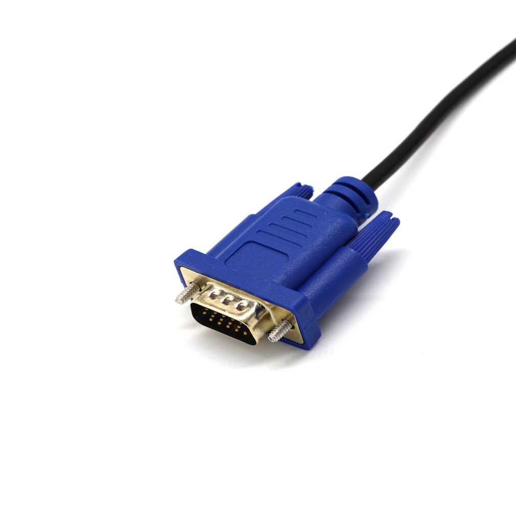 Hdmi til vga hd-omformer kabel lydkabel d-sub mannlig videoadapter kabelledning for hdtv pc-dataskjerm for pc laptop tv