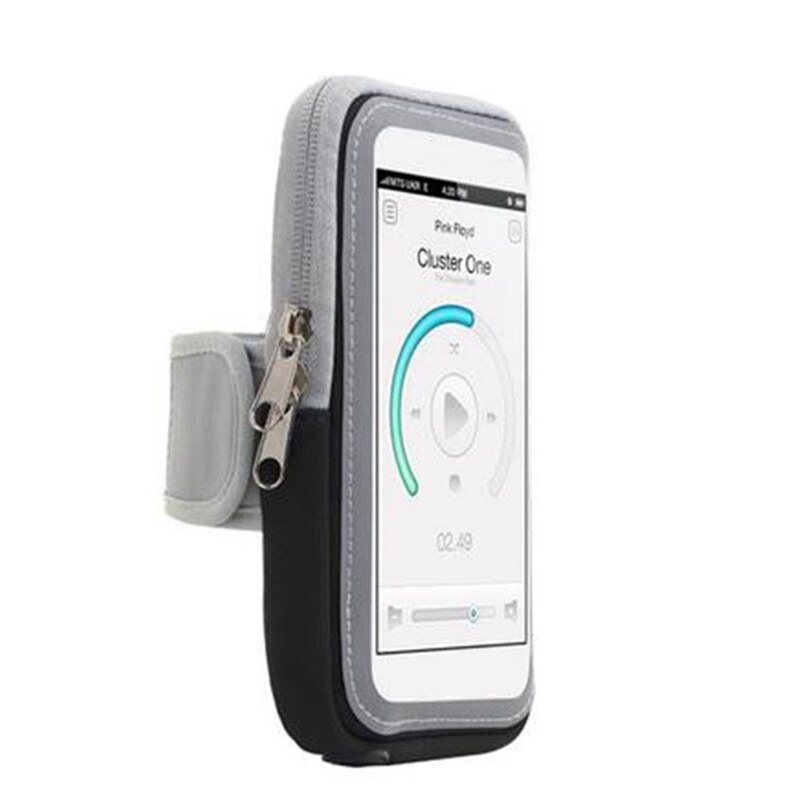 N0HA-funda de teléfono móvil impermeable para deportes al aire libre, bolsa de brazo con pantalla táctil, Universal, para correr y trotar: black samll