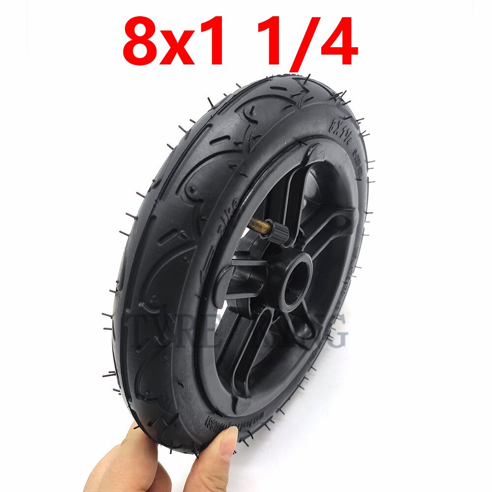 Rueda neumática de 8x1 1/4 con tubo interno de 8 pulgadas, neumático exterior de 8x1,25, neumático inflable para patinete eléctrico