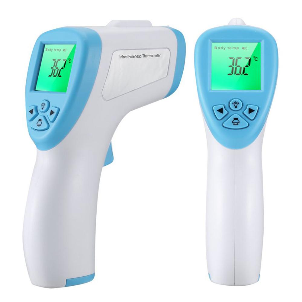 Infrarød digital termometer berøringsfri ir pandetermometer baby voksne infrarød feber øre digital termometer udendørs