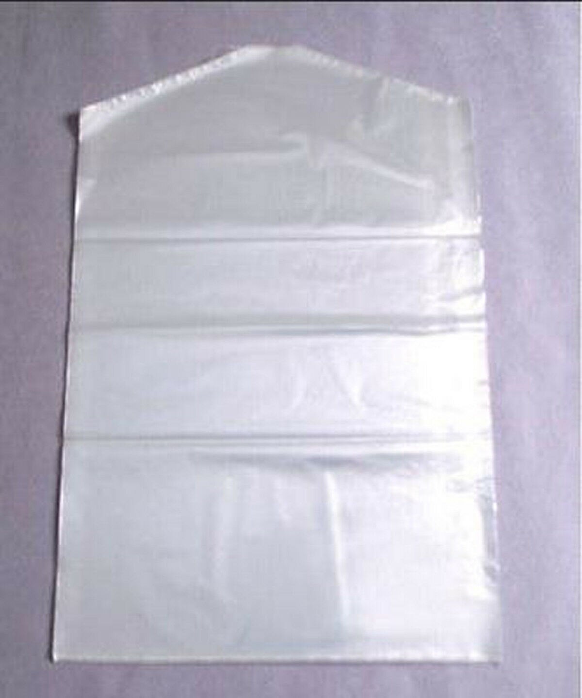 Fundas para cubrir trajes y vestidos de plástico transparente, colgador de ropa a prueba de polvo, Protector de almacenamiento, 90x60cm, 20 Uds.