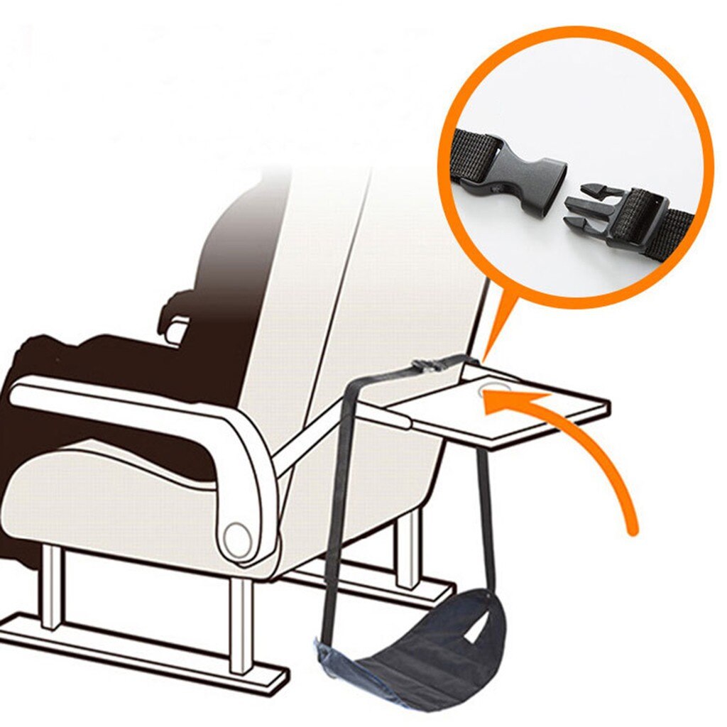 Voetsteun Hangmatten, draagbare Reizen Voetsteun Vlucht Handbagage Voet Rest Office Bus Vliegtuig Voeten Hangmat Travel Accessoires L4