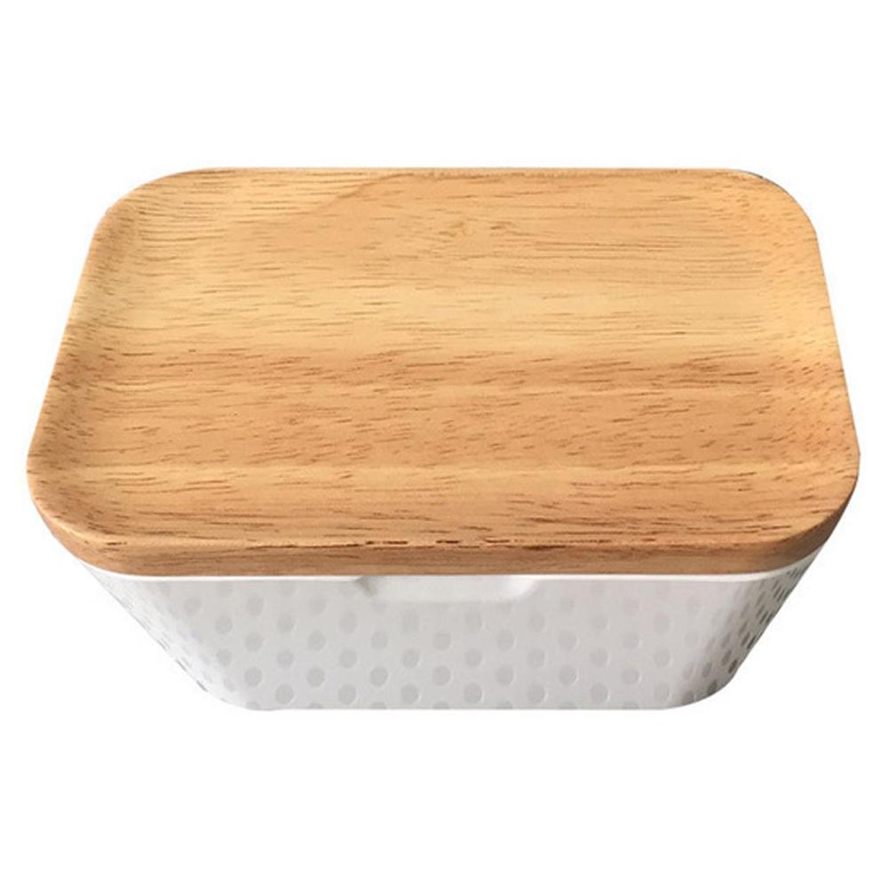 Cheese Container Organizer Crisper Food Storage Box For Kitchen Fridge Vintage Butter Container: Default Title