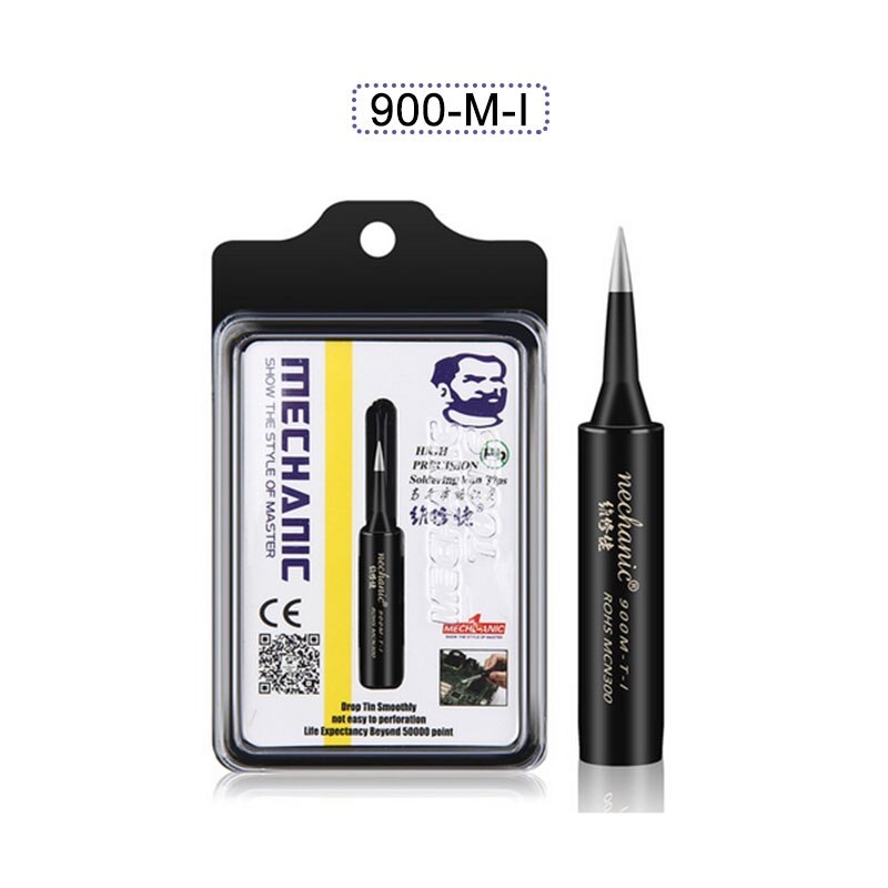 MECHANIC Original Anti-Static Pure Copper Electric Soldering Iron Tip For BGA Electric Soldering Station Soldering Welding Tool