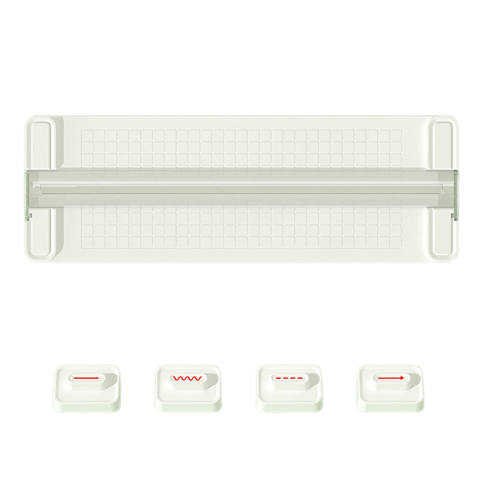 4 in 1 Multifunctional Paper Cutter Manual Paper Trimmer Craft Paper Cutter with 4 Style Scrapbooking Tool: Brown
