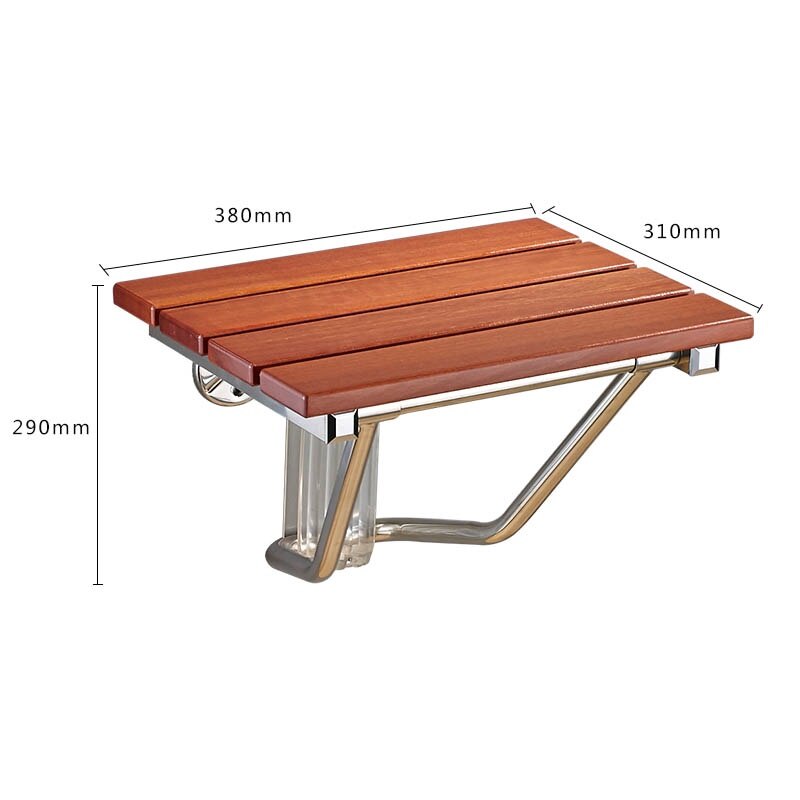 Vouwen Bad Douche Seat Wandmontage Ontspanning Douche Stoel Massief Hout Douche Klapstoel