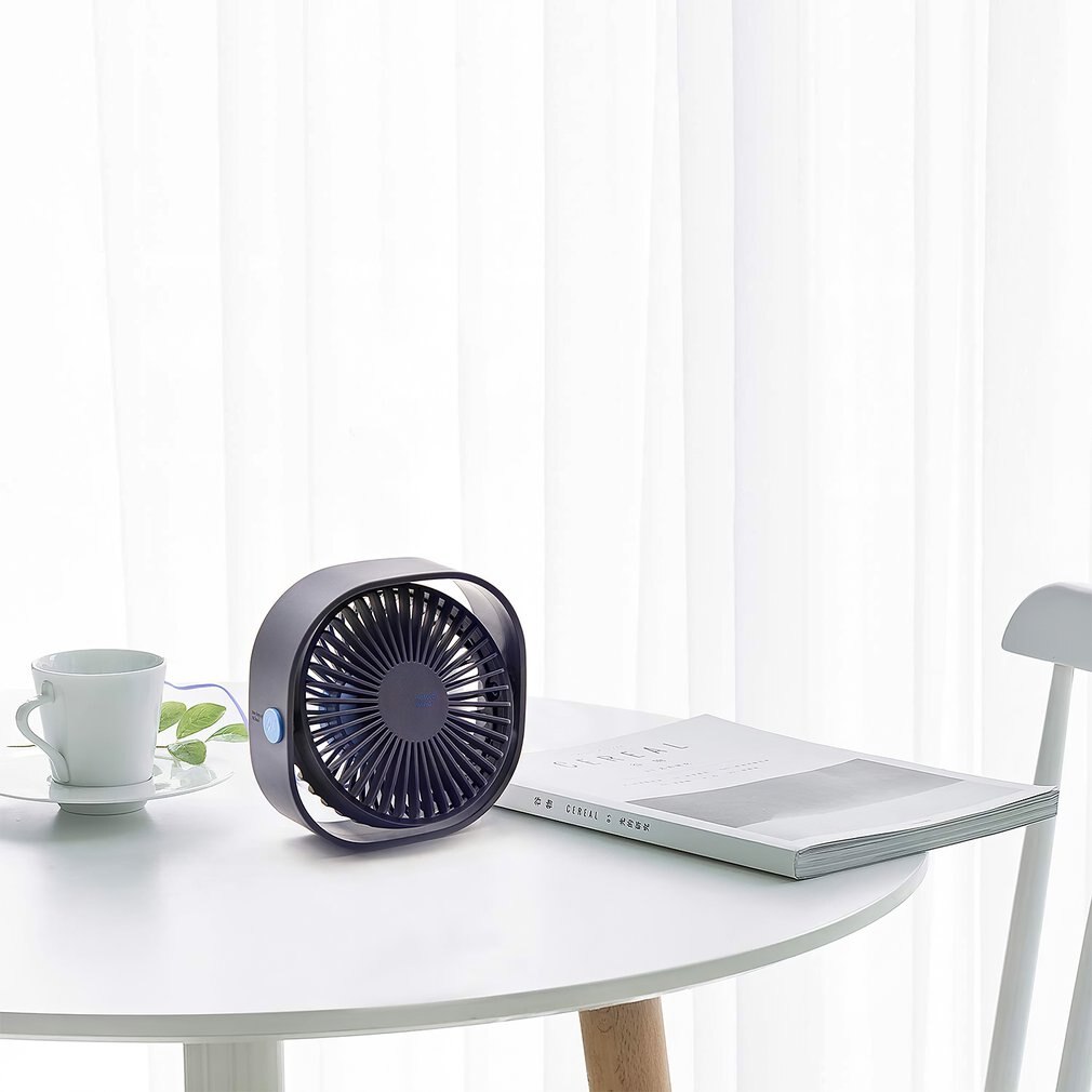 USB Desk Fan Mini Portable Electric Cooling Fan With 3 Speeds Powerful And Super Silent Fan Ideal For Office Home