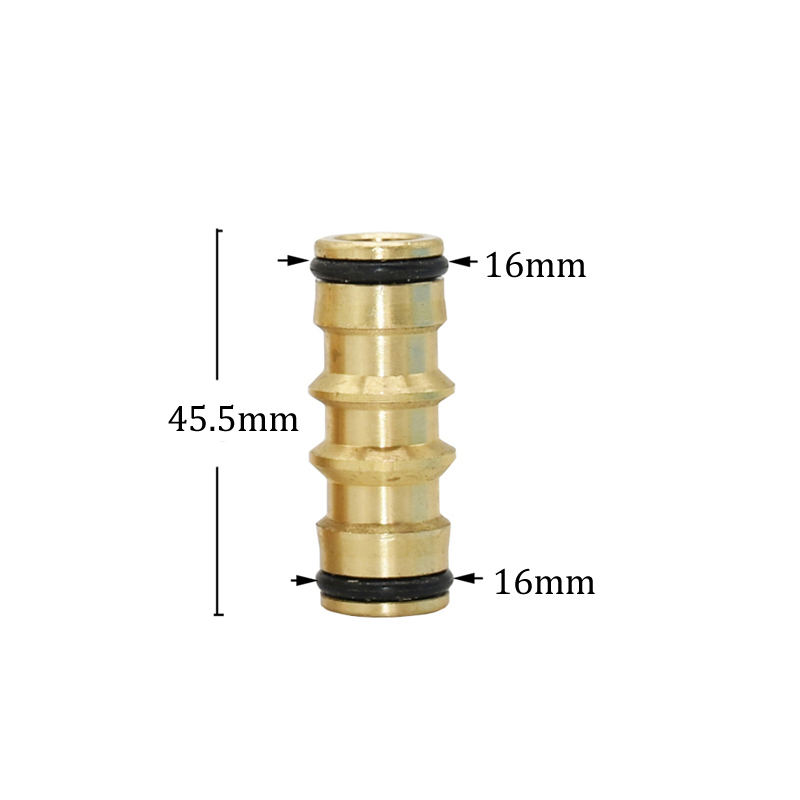 1/2 3/4 5/8 1"Brass Garden Hose Quick Connector Drip Irrigation System Copper Fittings For Outdoor Irrigation Car Wash: Brown