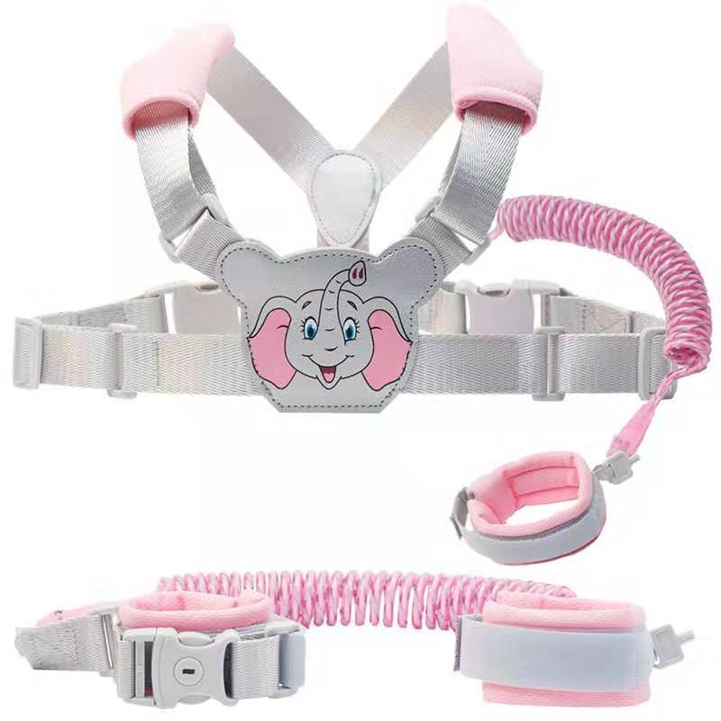 Anti Verloren Kind Veiligheid Leash 2.5M Verstelbare Trekkabel Band Armband 2 In 1 Leash Polsband Riem Voor baby