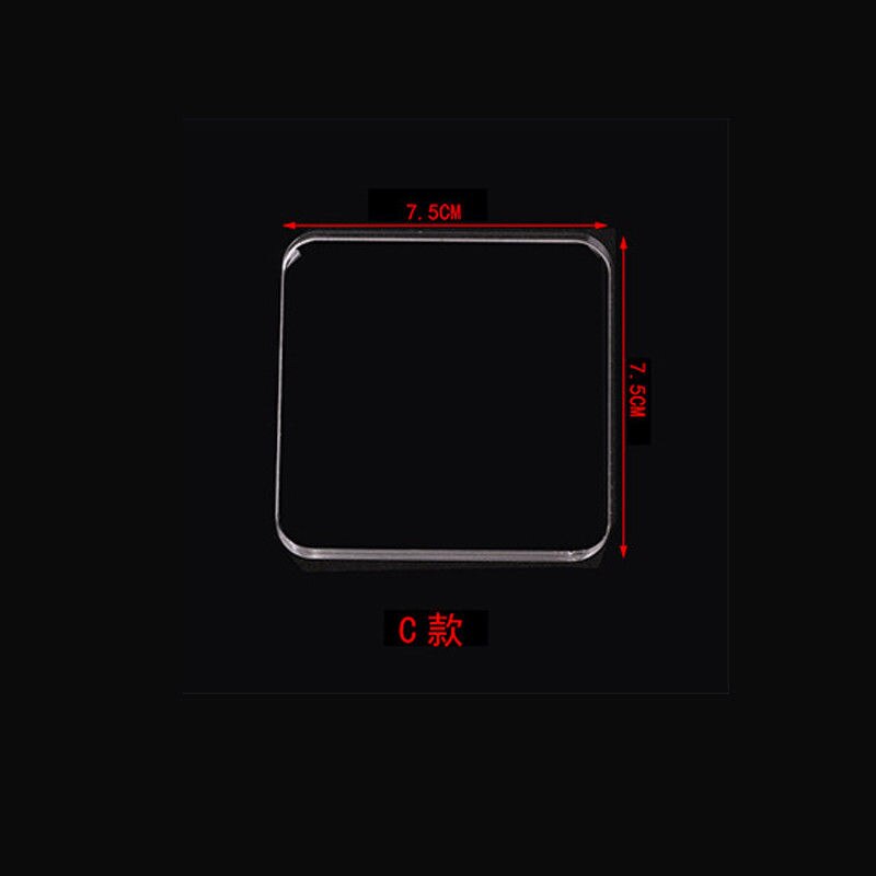 High Transparency Acrylic Block for DIY Transparent Seal Stamp Block handle for DIY Scrapbooking Clear Photo Album Decorative: C