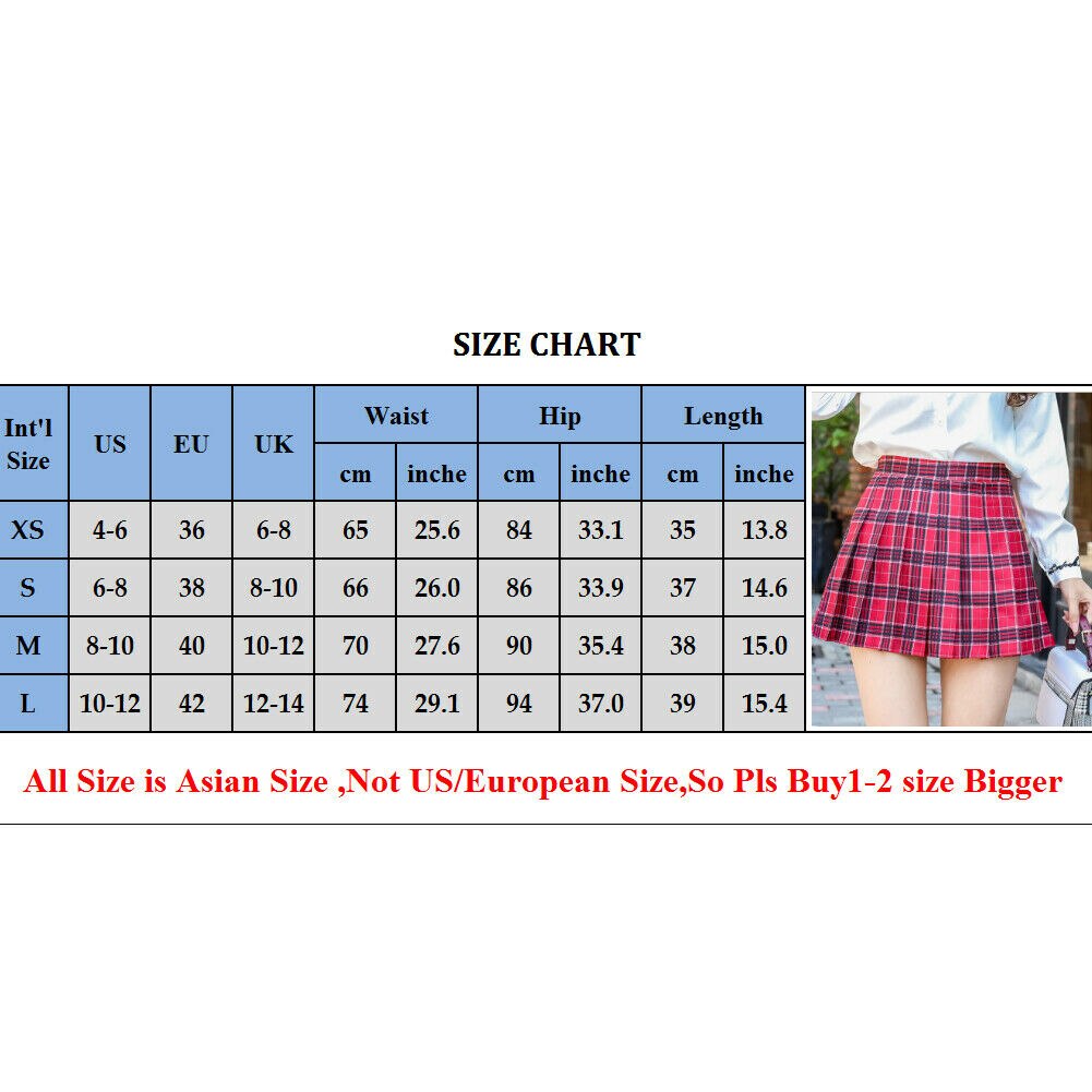 Vrouwen Plaid Hoge Taille Tennis Rokken Dames Uitlopende Geplooide Korte Mini Rok Zoete School Meisje Rokken