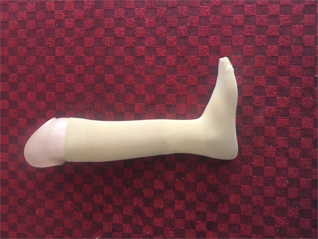 10 stücke Verdickt hohe elastische socke Rest gliedmaßen Fleisch-farbige Amputation prothetische behinderte Amputierte bein hülse abdeckung stumpf