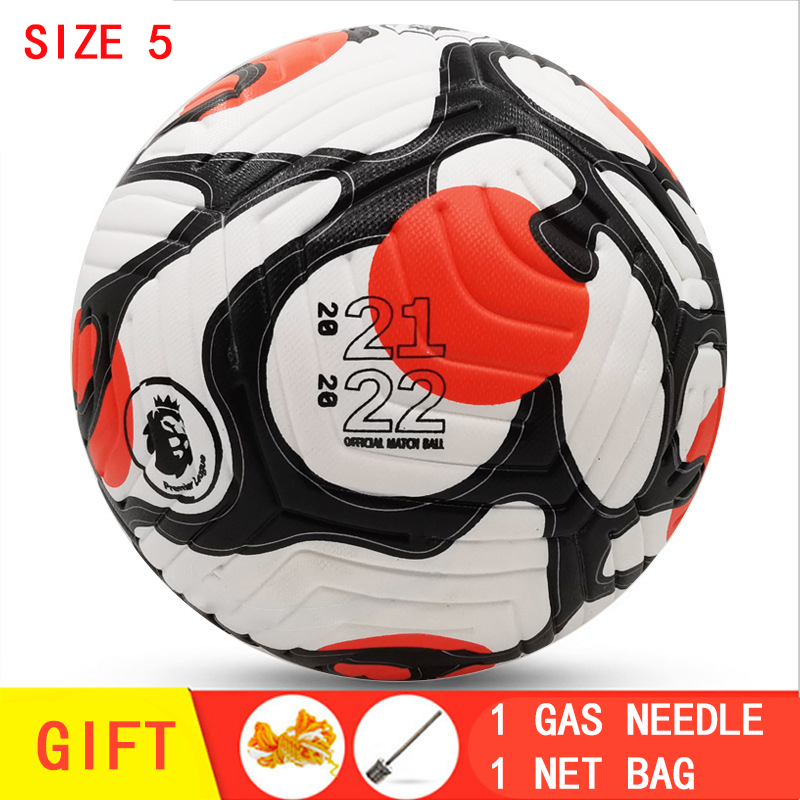 Volwassen Grootte 5 Voetbal, Gas Naald En Netto Zak, Duurzaam, Wedstrijd Of Training, pu Materiaal