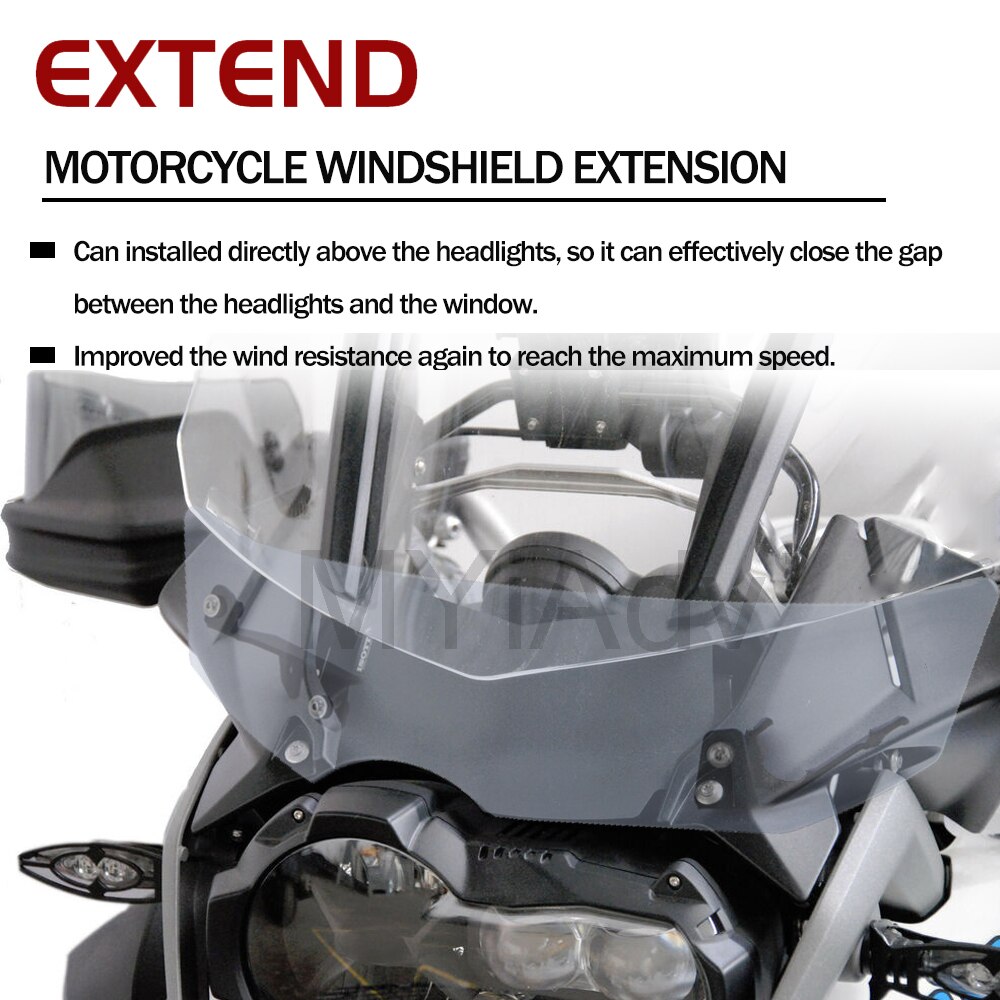 Voorruit Windscherm Voor Bmw R1250GS Adventure R1200GS R 1250 1200 Gs Lc Motorfiets Spoiler Voorruit Extension