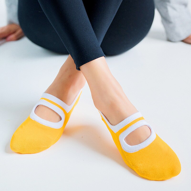 Damen pilates-yoga-socken, rutschfeste socken, hausschuhe, sport-anti-rutsch-ballett-tanzsocken, atmungsaktive fitness-accessoires für damen