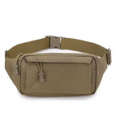 Mænd camouflage print talje taske sport pakke lynlås multifunktionel udendørs skulder skrå bryst taske: C