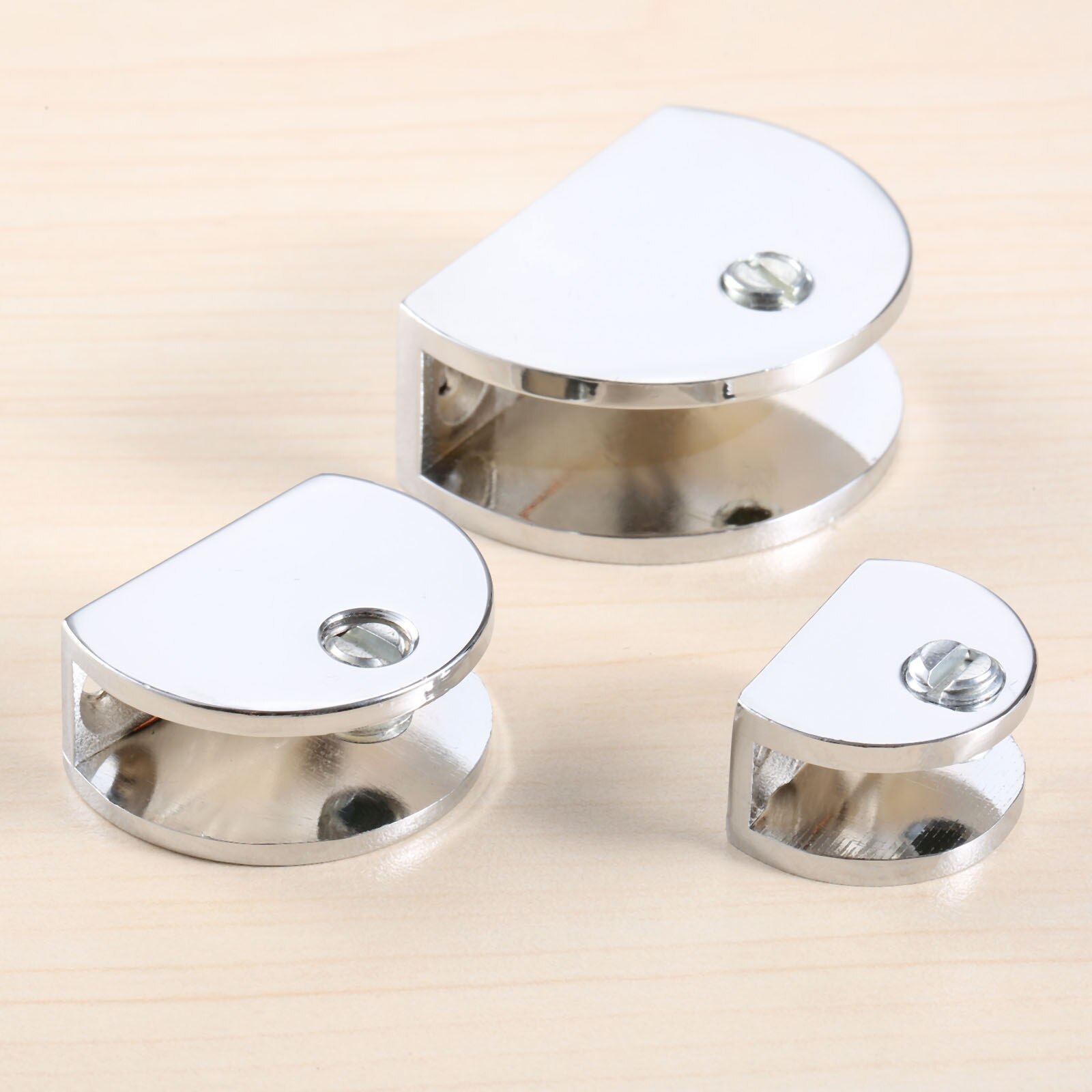 1Pc Glass Shelf Brackets Clamp BracketHolder Alloy Shelves Support Corner Bracket Clips For 8/10mm Window Balustrade Handrail