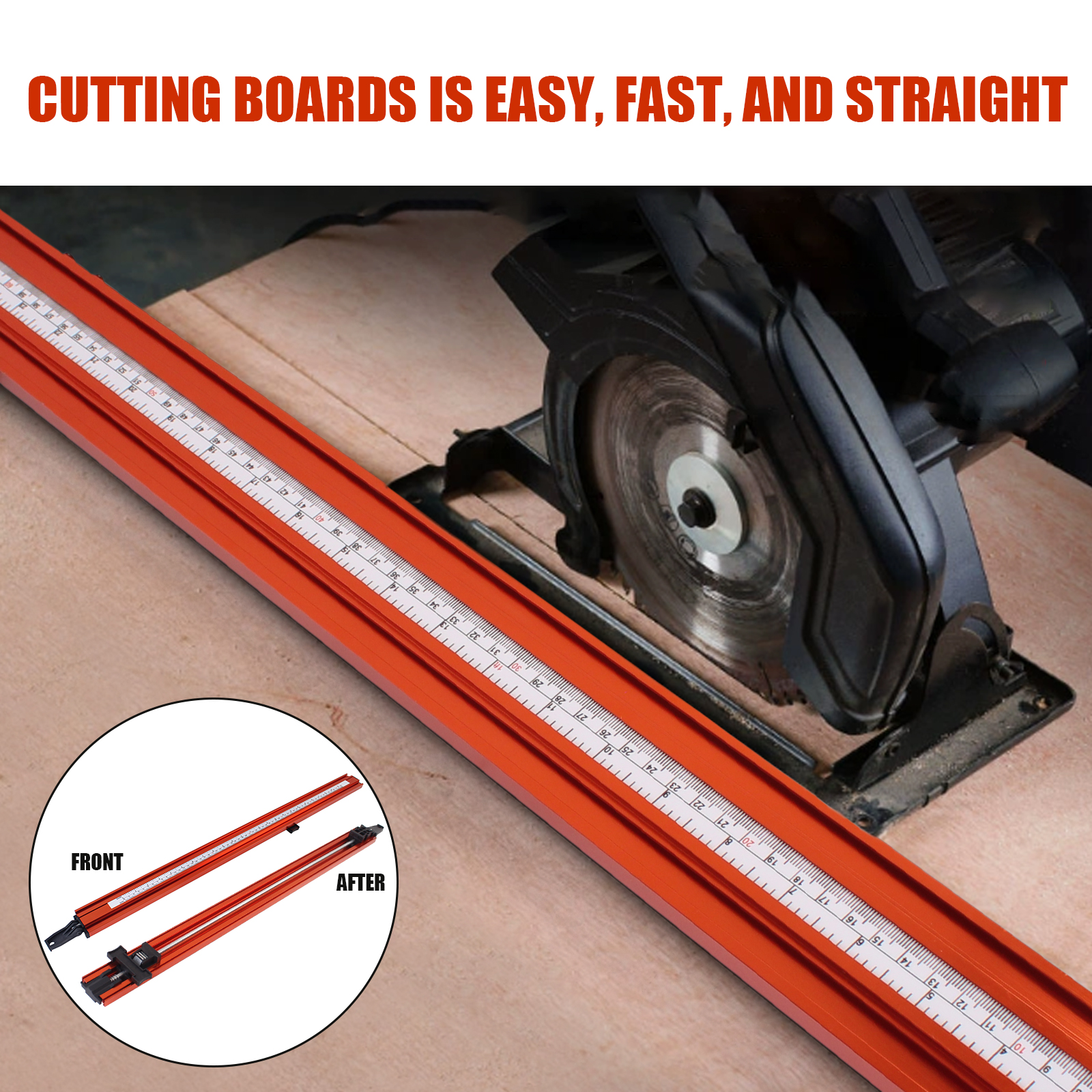 Wood Board Clamp Straight Edge Clamp For Flip Saw Electric Circular Saw Cutting Guide Ruler Fixing Clip Fixture Woodworking Tool