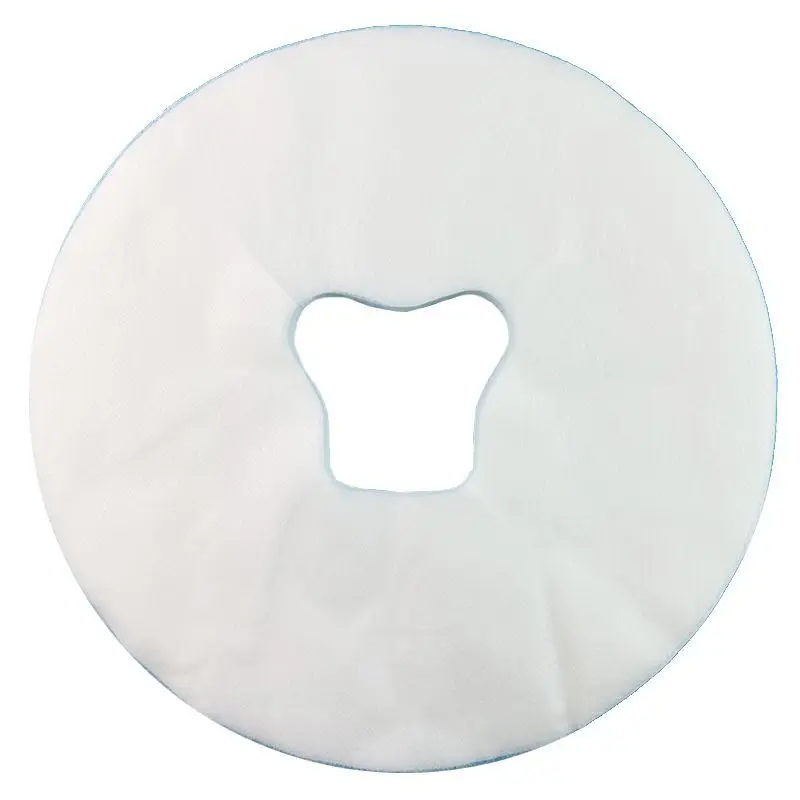 100pcs Spa Salon Disposable Massage Face Rest Cushion Covers Cradle Sheets Headrest Pillow Paper Massage Face Cradle Table Cover: Rose Red