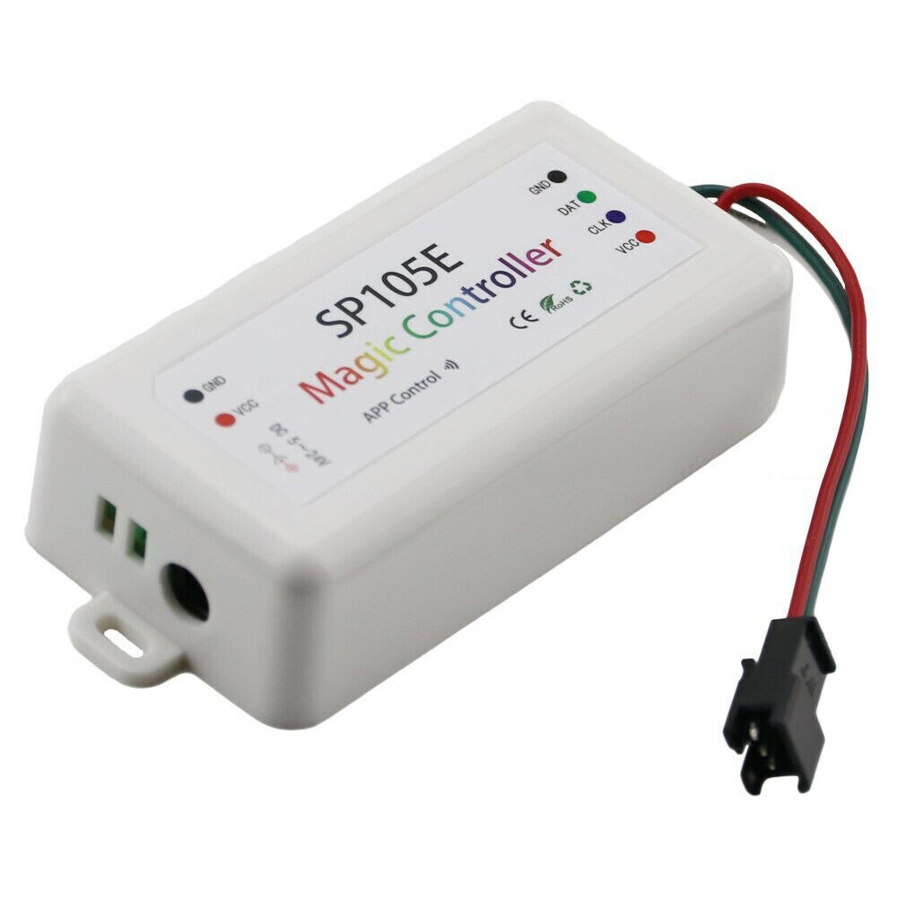 SP105E Bluetooth WS2811 WS2812B led controller DC 5 V-24 V LED SPI Controller Magie Hause APP Phone Control dimmer für LED Licht