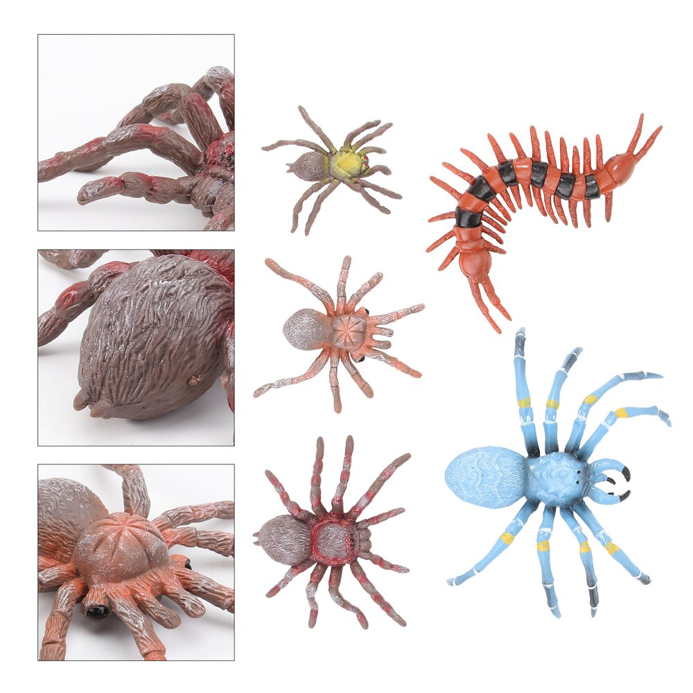 5 stuks simulatiespin duizendpoot voor thuis halloween kinderen: Willekeurige kleur