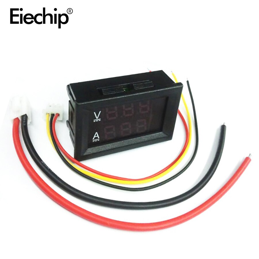 LED display Digital Voltmeter Ammeter DC 100V 10A Blue Red Amp Dual Digital Volt Meter Current Gauge Car Current Monitor Tester