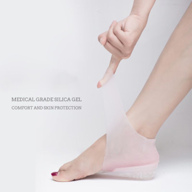 Solette invisibili in Silicone altezza interna uomo donna cuscino tallone soletta nascosta