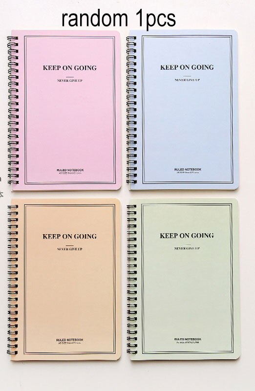 60 Sheet A5 Loose Leaf Cartoon Small Coil Notebook Horizontal Line Notebooks School Office Stationery Small fresh: A