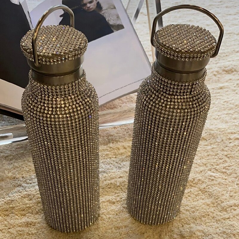 Ketel Clutch Fles Vacuüm Cup Avondtassen Rhinestone Purse Met Diamanten Blingbling Koppelingen