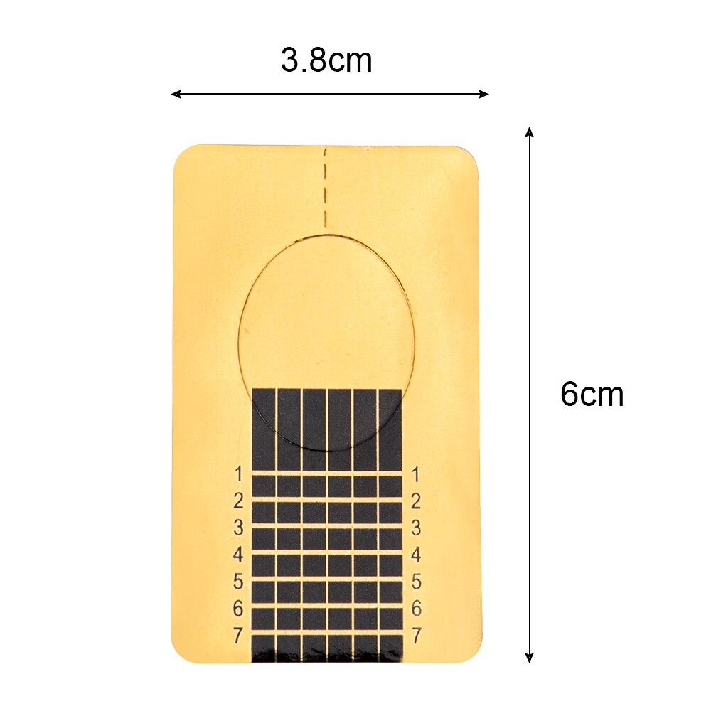 Ladymisty 100 Pcs/Lot French Nail Form For Acrylic UV Gel Tip Nails Extension Guide French DIY Tool Self-Adhesive Forms Stickers