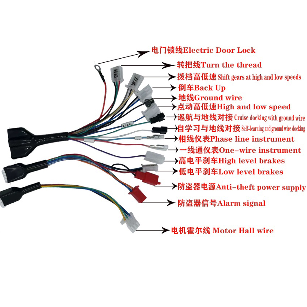 （1500W）48V 60V 72V 50A Sine Electric Vehicle Motor Controller Brushless DC Motor Controller DC E Scooter Bike Motor Driver